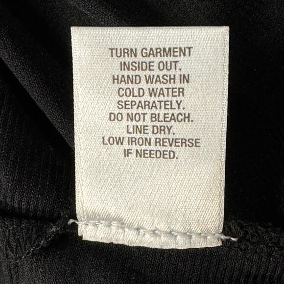 Roz & Ali X-Large Top Geometric Stretch Dolman Sleeves Lined Hi-Low Hem Black - Picture 10 of 10